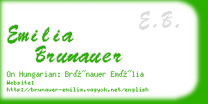 emilia brunauer business card